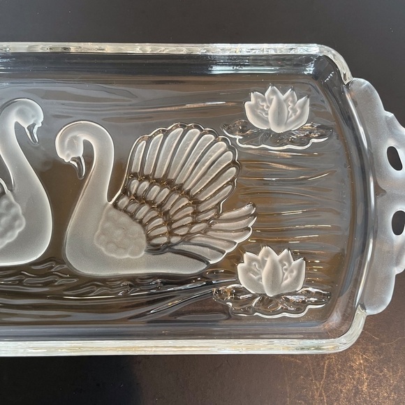 Walther-Glas Crystal Swan Tray (Vintage, 1960s) - Picture 4 of 15